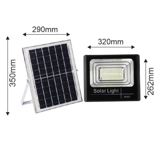 Proiector solar 150W, 1200 lm, 320x262x90 mm