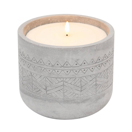 Candela din Piatra cu LED Alb Cald Ø17 x 14 cm, Flacara Intermitenta, Timer 6H ON/18H OFF, Alimentare 3xAA – CDL 17