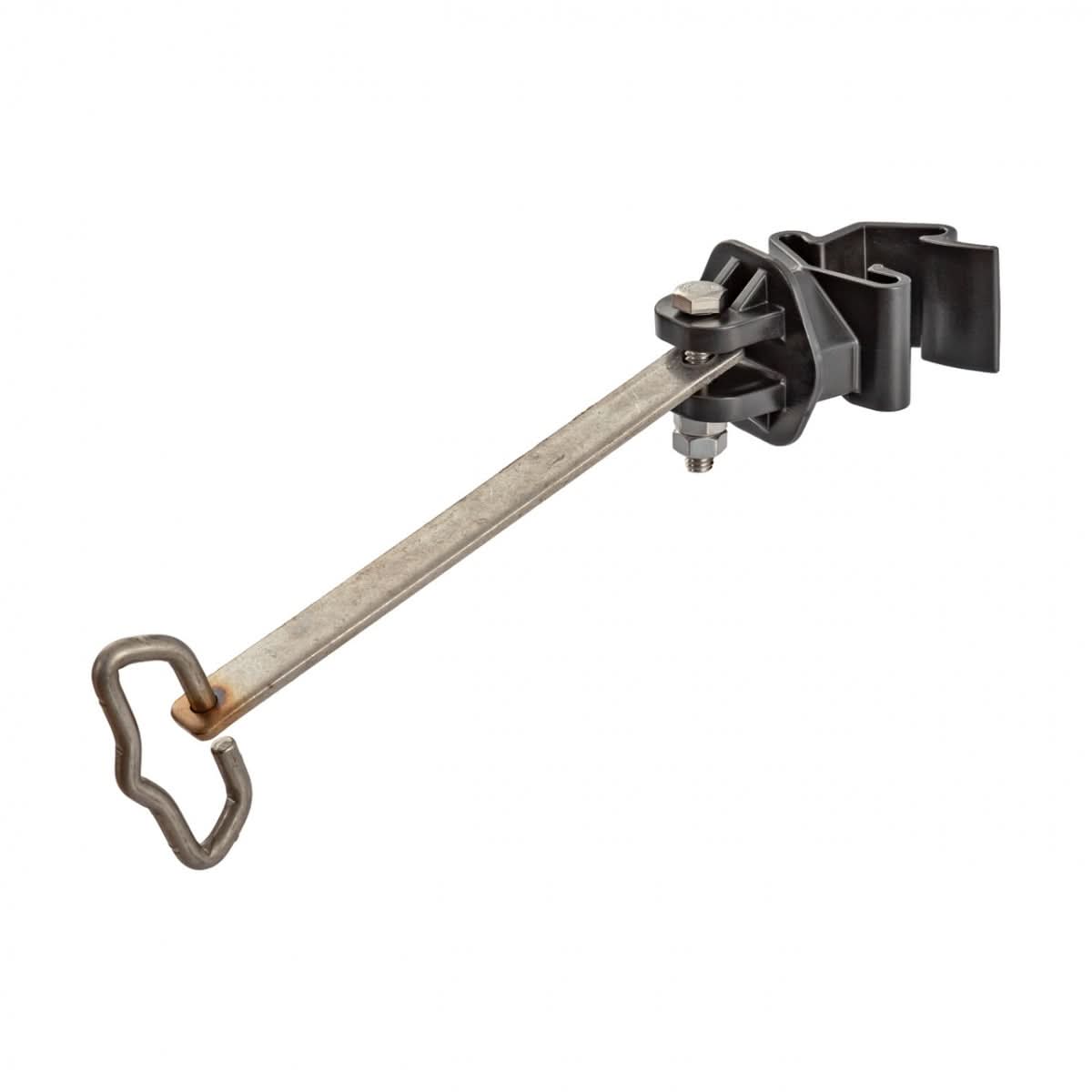 Izolator universal inferioar T-post pentru fir franghie banda 40 mm