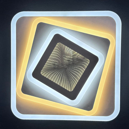 Plafoniera LED Naiad 96W, 6100lm, 400x400x55mm