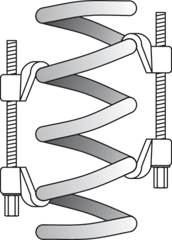 Presa arcuri 82-280 mm, 2 brate, pentru arcuri McPherson si independente