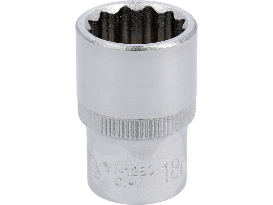 Cheie tubulara bihexagonala 18mm 1/2'' – Profesional cu sistem AS-Drive