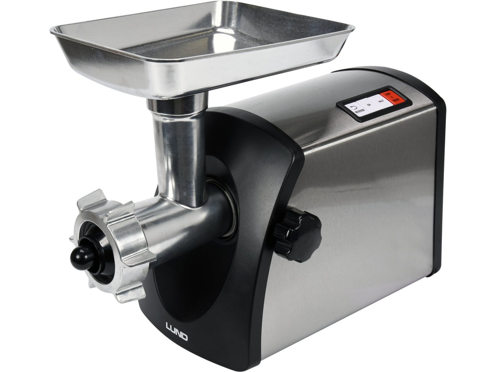 Masina de tocat carne LUND 4in1, 1200W, 3000W maxim, inox, multifunctionala pentru carne, legume, carnati si kebbe