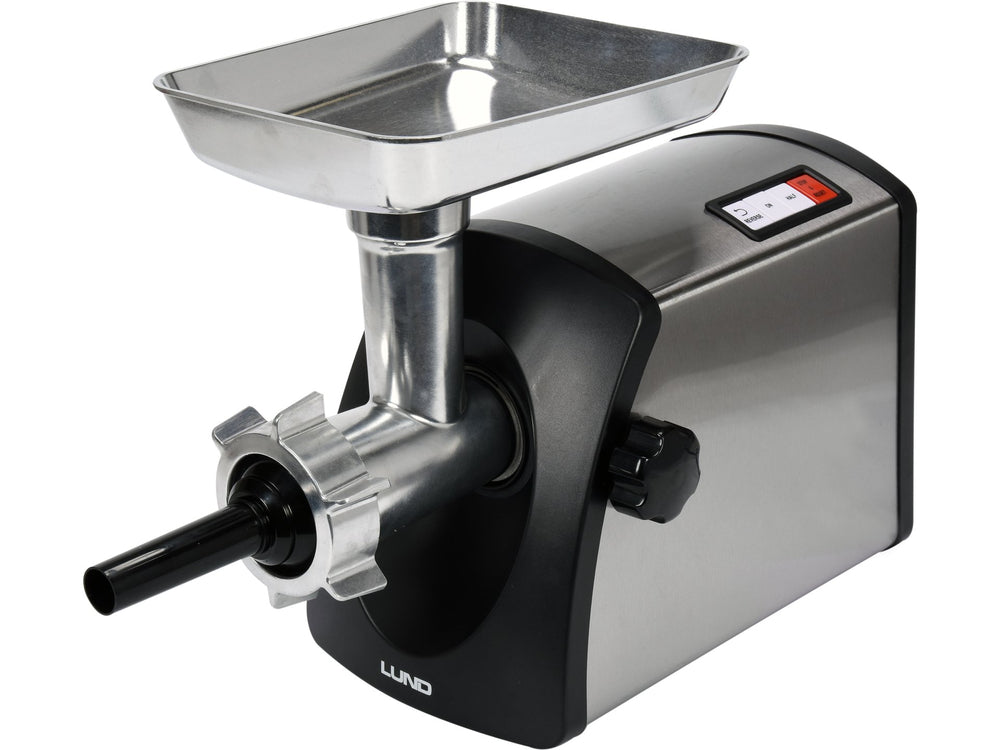 Masina de tocat carne LUND 4in1, 1200W, 3000W maxim, inox, multifunctionala pentru carne, legume, carnati si kebbe