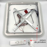 Plafoniera LED Naiad 96W, 6100lm, 400x400x55mm