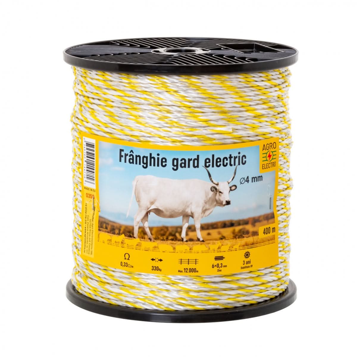 Franghie gard electric 400 m, rezistenta electrica 0,33 Ω/m