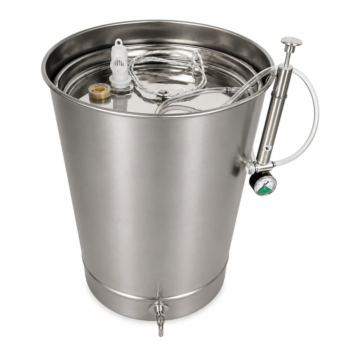 Butoi (Cisterna) INOX 150L, AISI 304, capac flotant, Ø478x890 mm