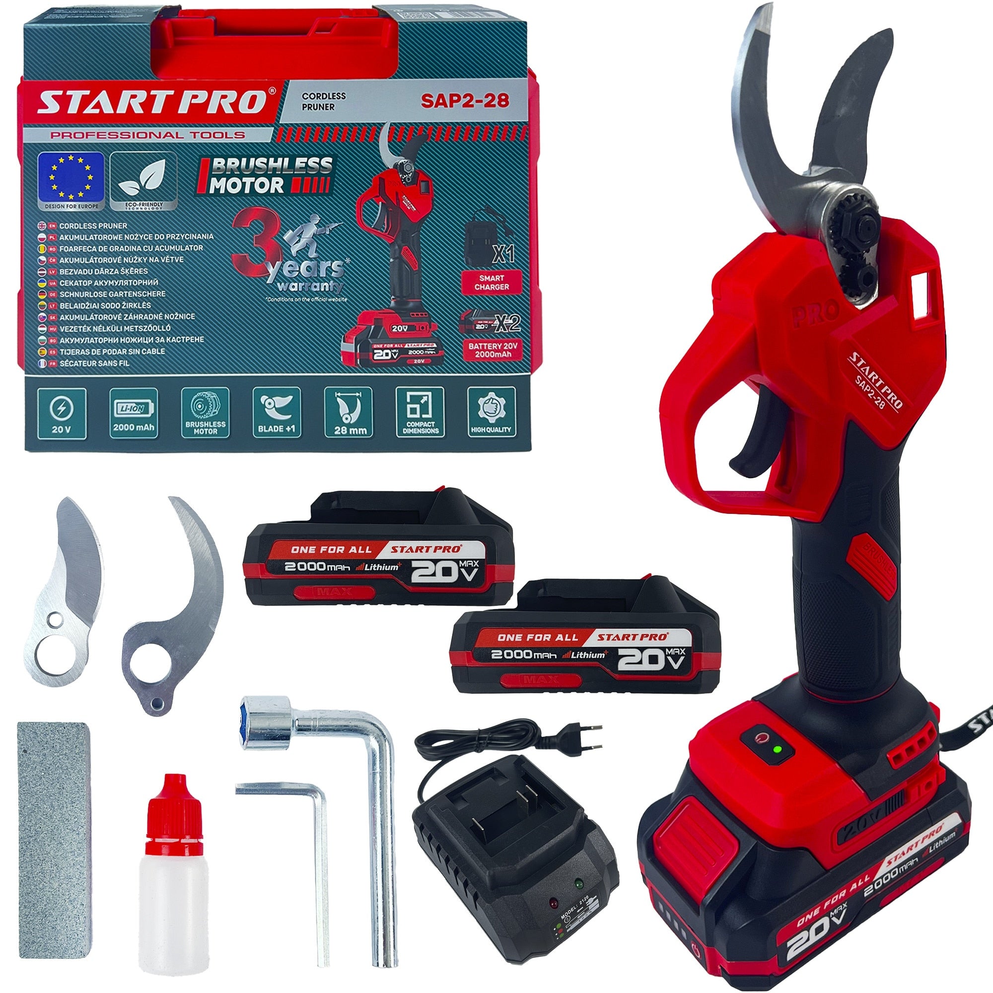 Foarfeca electrica PROFESIONAL StartPro SAP2-28, 20V, 28 mm