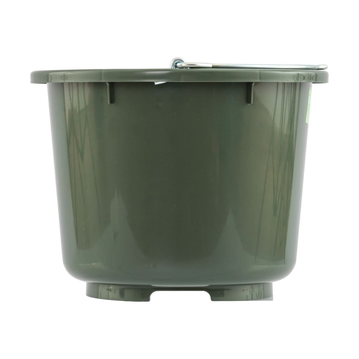 Galeta grajd furajare 12 litri verde cu maner metalic