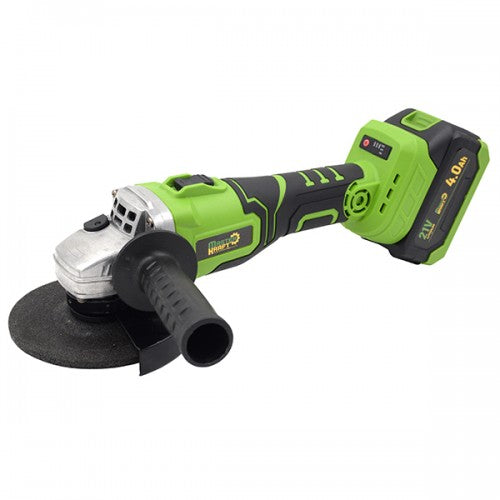 Polizor unghiular cu acumulator 125 mm Master Kraft MSU-A-2BL Brushless, 21V, 2 acumulatori, valiza