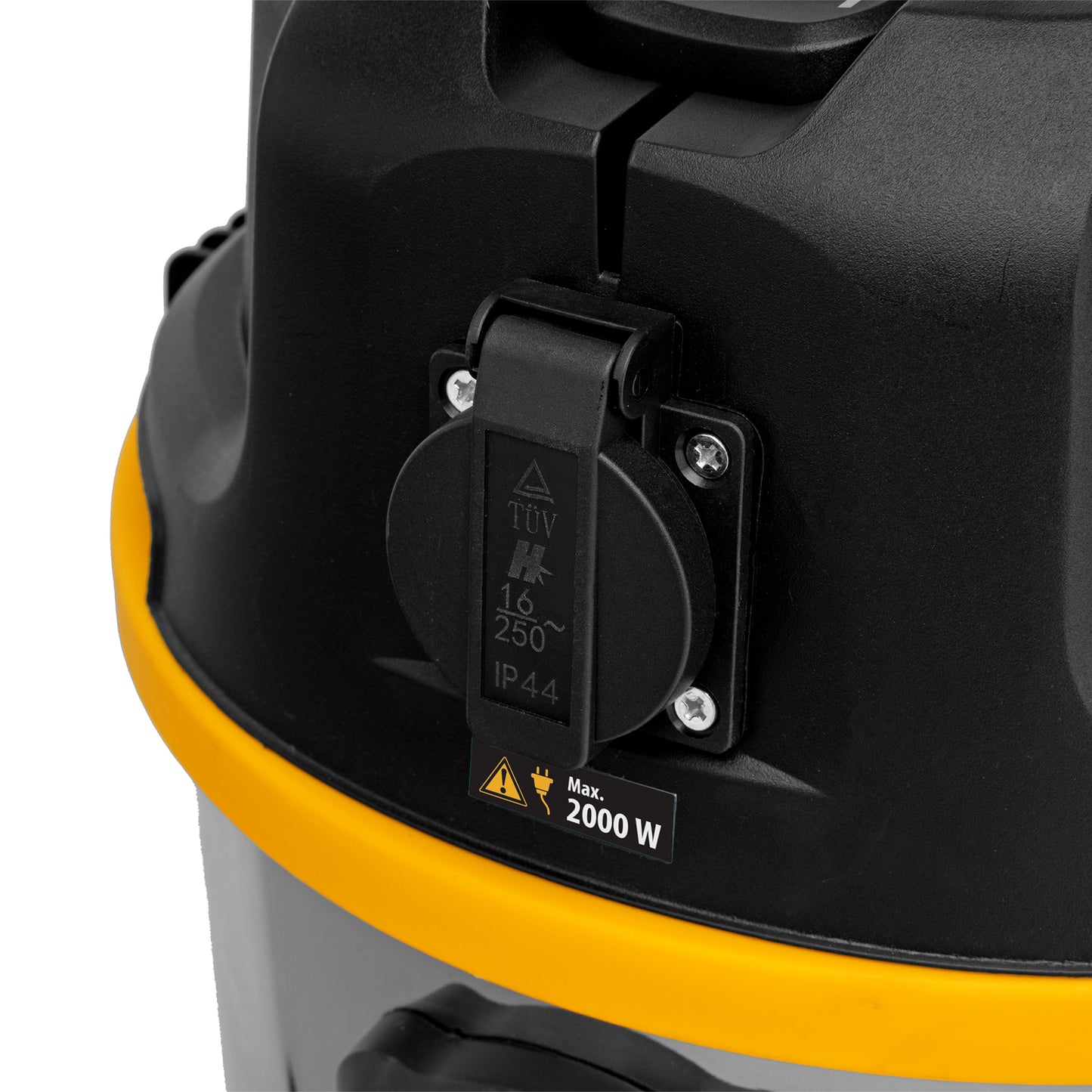 Aspirator Denzel EVC30, 1400 W, rezervor 30 L, furtun 3 m, priza cu sincronizare automata