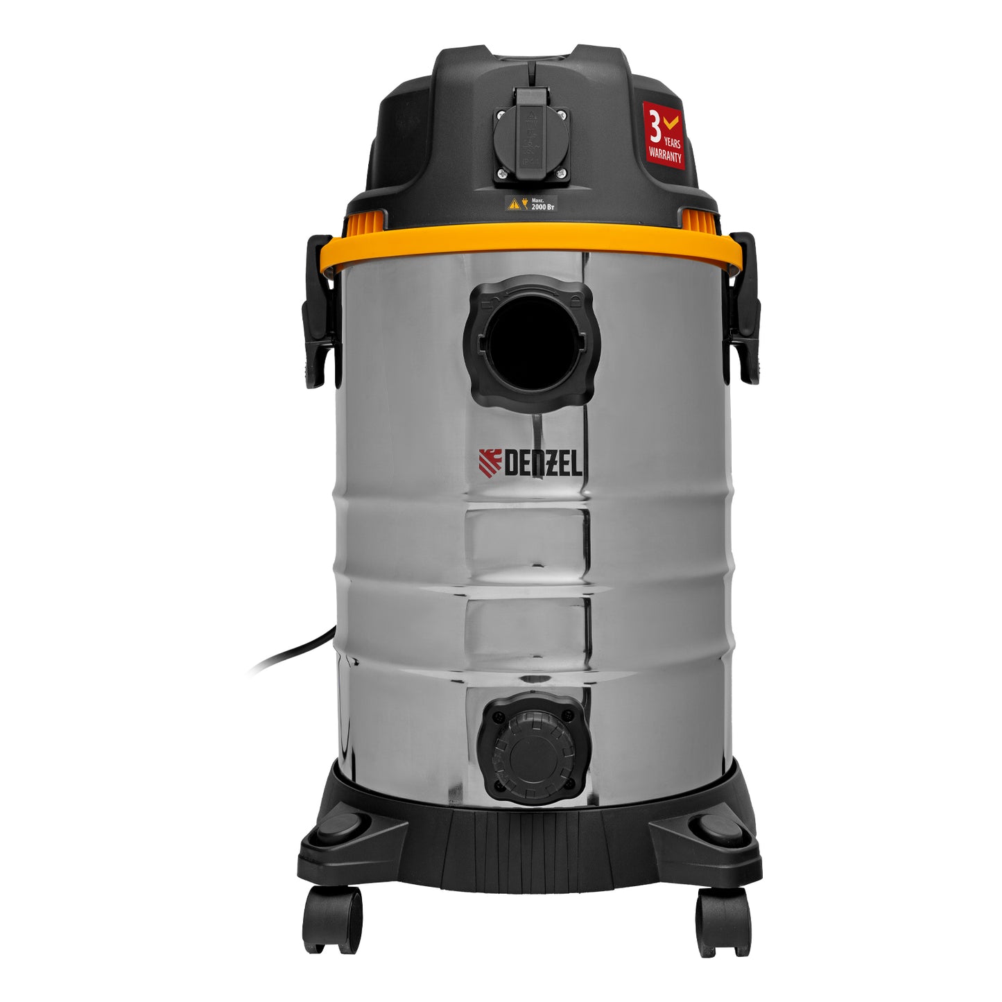 Aspirator Denzel EVC30, 1400 W, rezervor 30 L, furtun 3 m, priza cu sincronizare automata