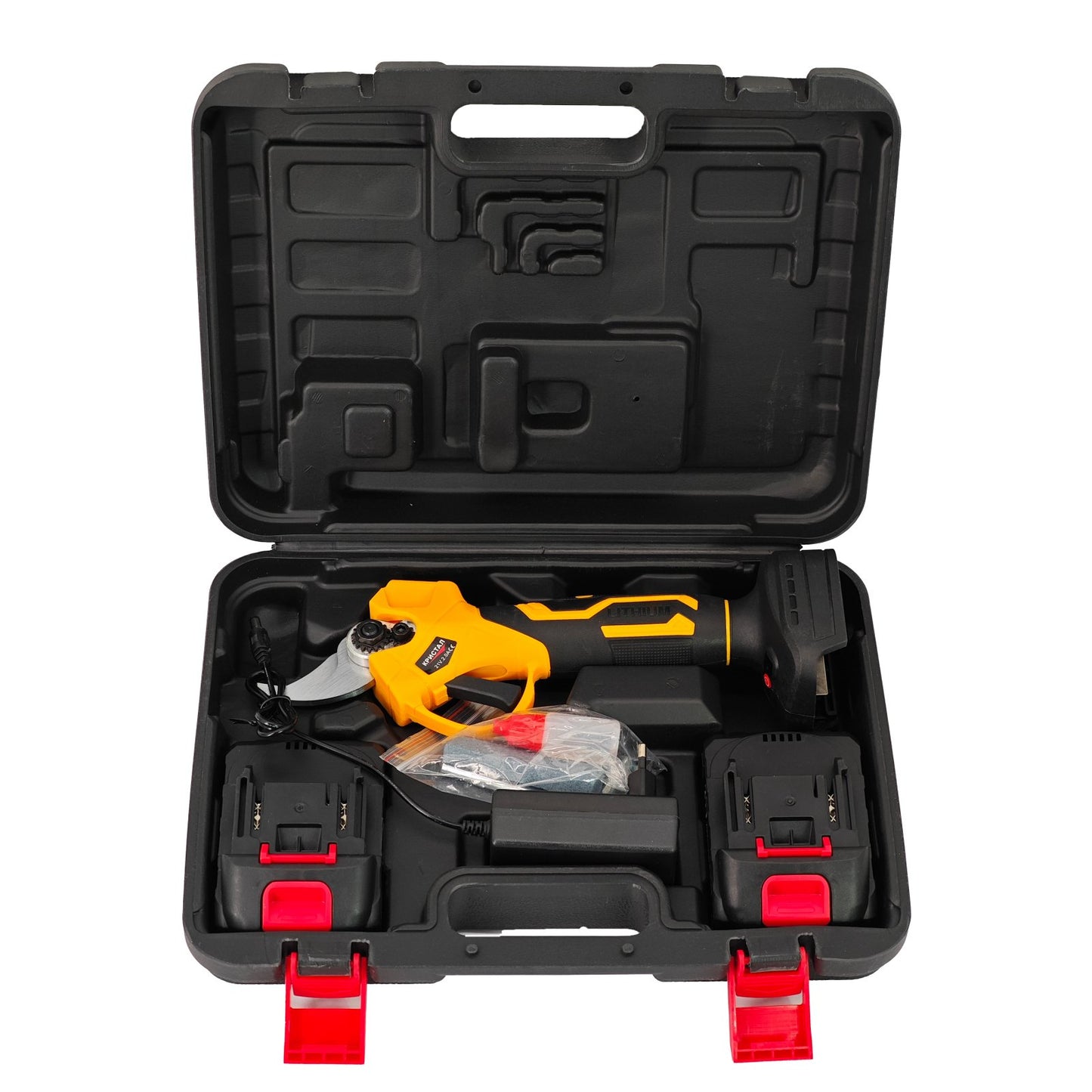 Foarfeca Electrică pentru Vita de Vie; Crengi DDT-CRISTAL, 21V, 2 Ah, Motor Brushless, Deschidere Maxima 30 mm, 2 Baterii Incluse