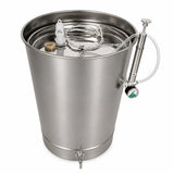 Butoi inox 185L cu capac flotant si camera din silicon, AISI 304 Italia