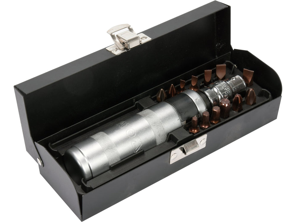 Surubelnita de impact YATO, 15 piese, CrV, varfuri hexagon, cruci si drepte, profesionala