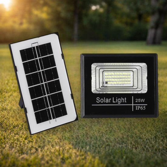 Proiector Solar 25W, 6500K, IP65, 215x130x55 mm