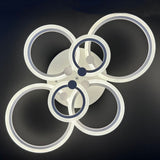 Lustra LED Cercuri 100W, 6 Brate, 80 lm/W, 830x140mm, IR