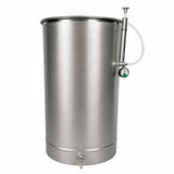 Butoi inox 185L cu capac flotant si camera din silicon, AISI 304 Italia