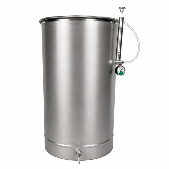 Butoi inox 185L cu capac flotant si camera din silicon, AISI 304 Italia