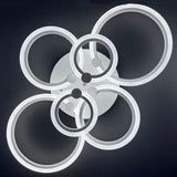 Lustra LED Cercuri 100W, 6 Brate, 80 lm/W, 830x140mm, IR