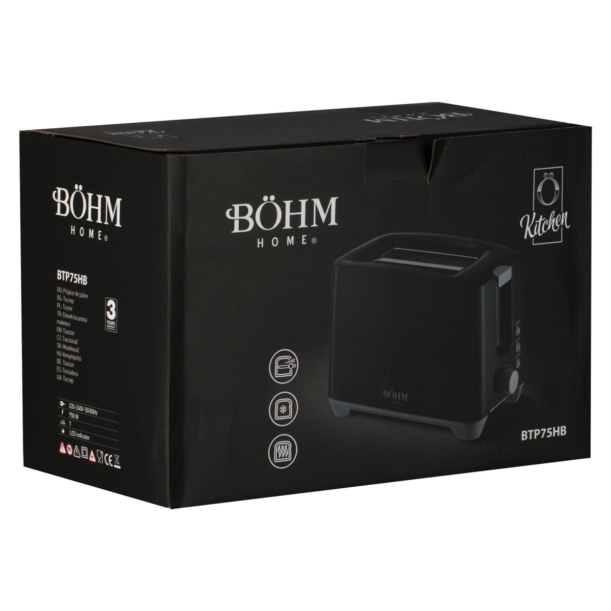 Prajitor paine BÖHM HOME BTP75HB, 750 W, 7 niveluri
