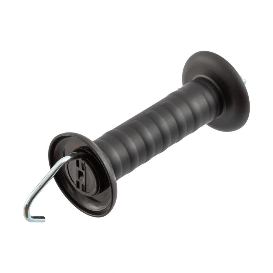 Maner pentru poarta gard electric cu carlig si arc