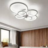 Lustra LED Cercuri 100W, 6 Brate, 80 lm/W, 830x140mm, IR