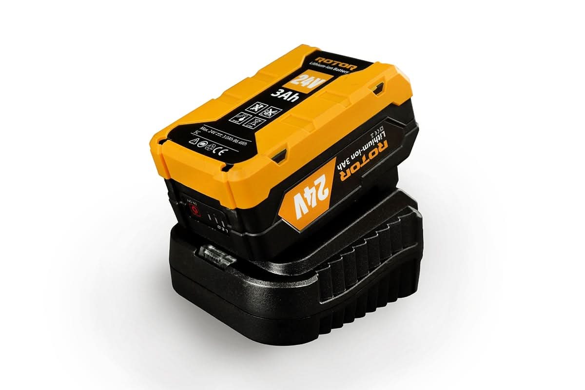 Drujba pe acumulator ROTOR RBS1201 24V 3Ah lama 30cm 6500rpm