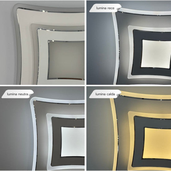 Plafoniera LED Sinope 34W, 2900lm, 220x220x50mm