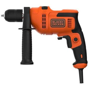 Masina de gaurit cu percutie Black+Decker BEH200, 500W, 0-2900 rpm, mandrina 13 mm
