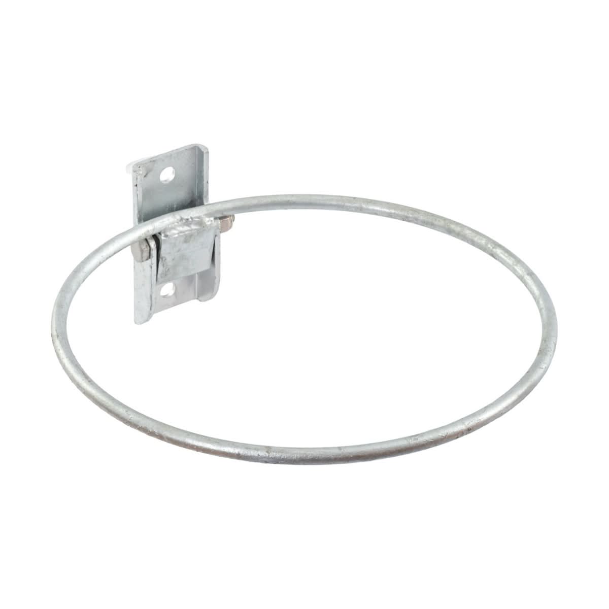 Suport metalic rabatabil pentru galeti si castroane hrana animale, montare perete, zincat