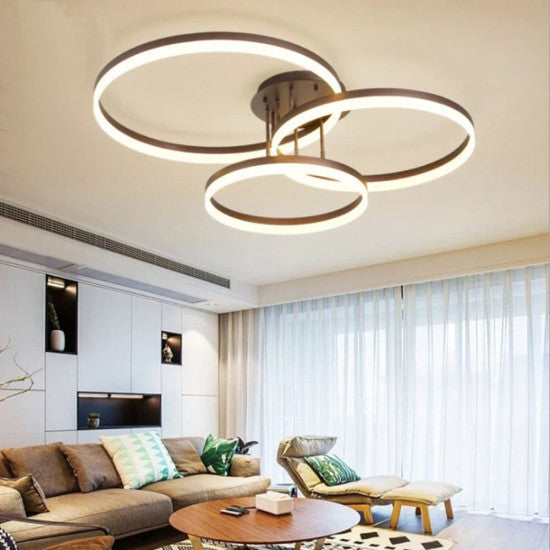 Lustra LED Eunomia 122W, 5900lm, 3000K/4000K/6500K, telecomanda