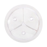 Capac plastic transparent cu 3 ieșiri pentru bidon lapte 40 litri - compatibil furtun 16/25 mm