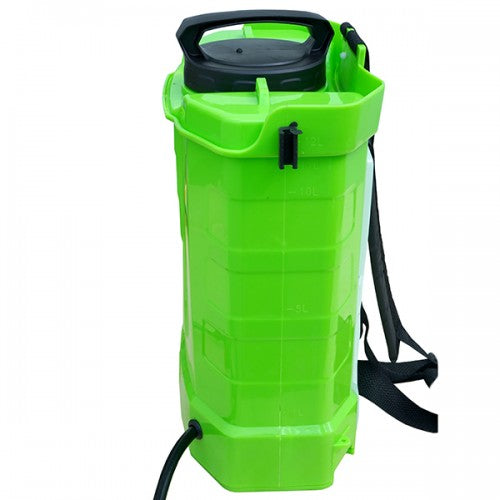 Pompa de stropit electrica Master Kraft KF-12C-8V, 12L, acumulator 12V 8Ah, 4+4 duze, lance 115 cm, verde