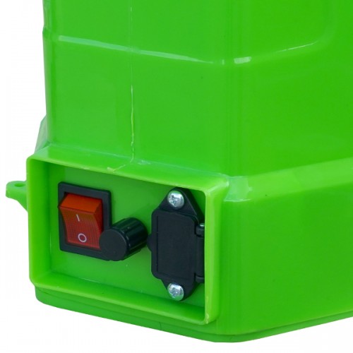 Pompa de stropit electrica Master Kraft KF-12C-8V, 12L, acumulator 12V 8Ah, 4+4 duze, lance 115 cm, verde