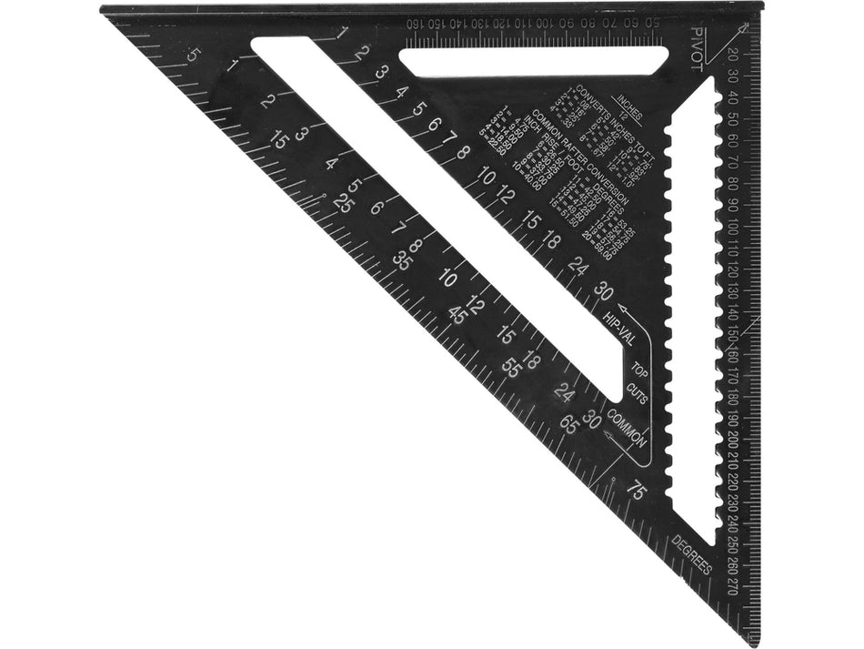 Echer multifunctional 300 mm, otel rezistent, pentru masurare si trasare