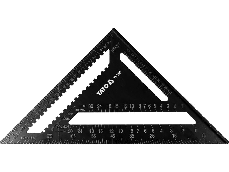 Echer multifunctional 300 mm, otel rezistent, pentru masurare si trasare