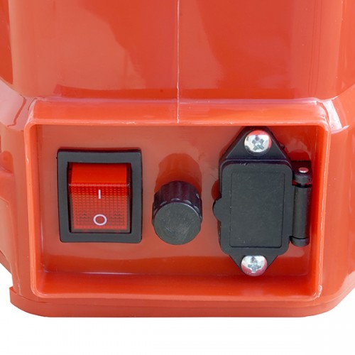 Pompa de stropit electrica Master Kraft KF-12C-8R, 12L, acumulator 12V 8Ah, 4+4 duze, lance 115 cm, rosu