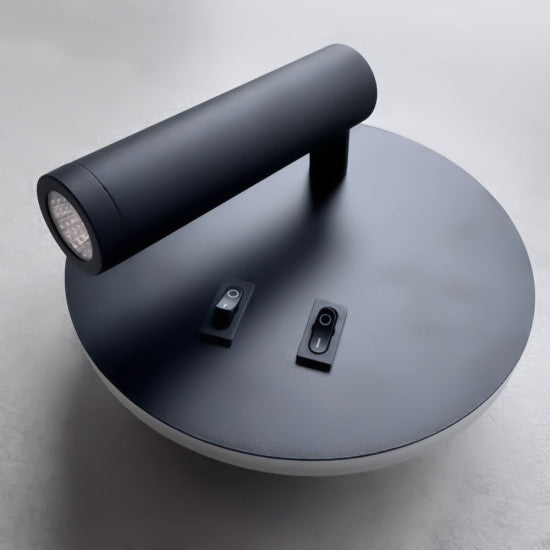Aplica LED neagra cu spot, 10W, 430 lm, 140x140x68 mm