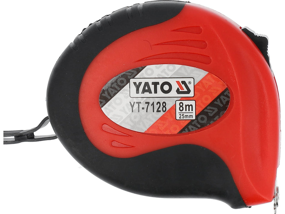 Ruleta 8 m x 25 mm, carcasa rezistenta, masurare precisa
