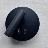 Aplica LED neagra cu spot, 10W, 430 lm, 140x140x68 mm