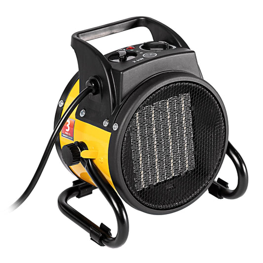 Tun de incalzire ceramic Denzel DHC 2-100, 230V, 0.025/1/2 kW, 100 m³/h, 20 m², termostat reglabil