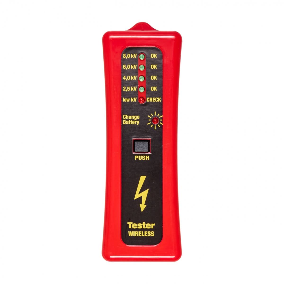 Tester tensiune gard electric 2,5-8 kV, fără împământare, alimentat cu baterie 9V
