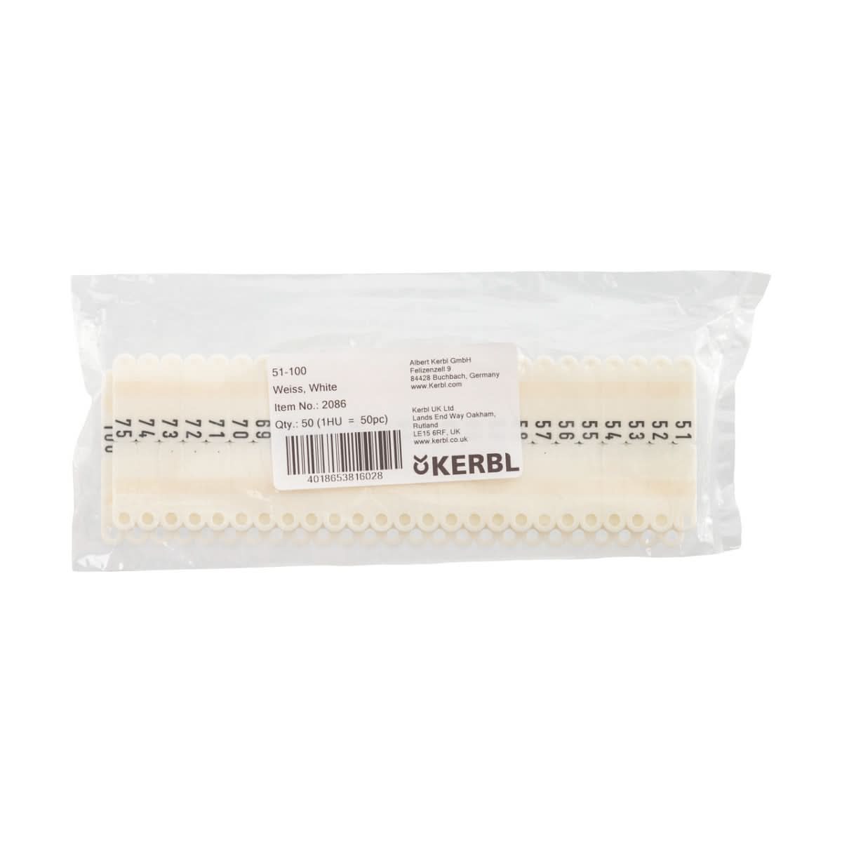 Crotalii pentru miei si iezi Twintag alb 51-100