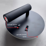 Aplica LED neagra cu spot, 10W, 430 lm, 140x140x68 mm