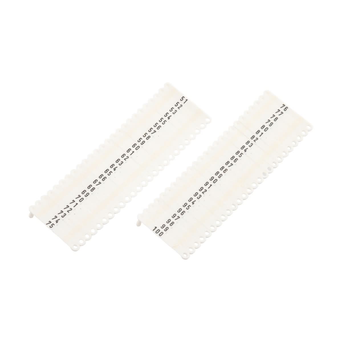 Crotalii pentru miei si iezi Twintag alb 51-100