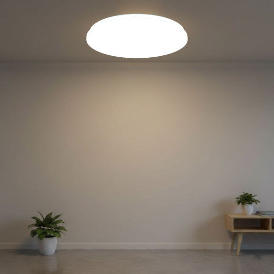 Plafoniera LED Slim Milky, 12W, Ø255x60mm, 6400K
