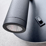 Aplica LED neagra cu spot, 10W, 430 lm, 140x140x68 mm