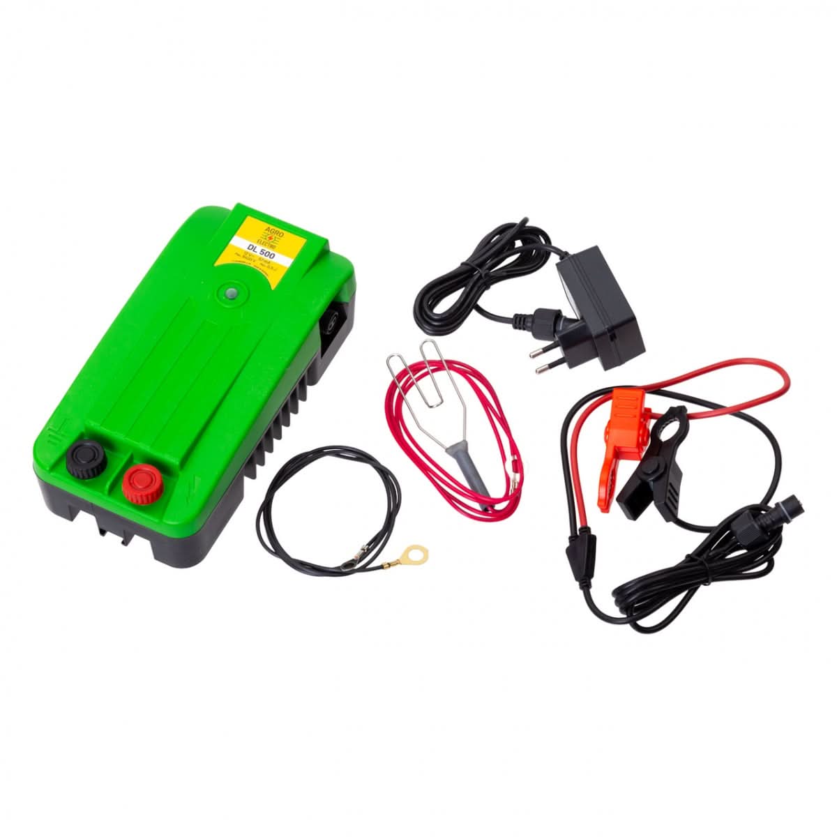 Aparat gard electric DL 500 cu adaptor de retea si cu posibilitatea de alimentare de la acumulator auto, 12 V