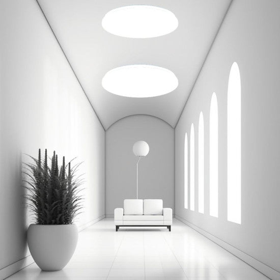 Plafoniera LED Slim Milky, 18W, Ø325x60mm, 6500K